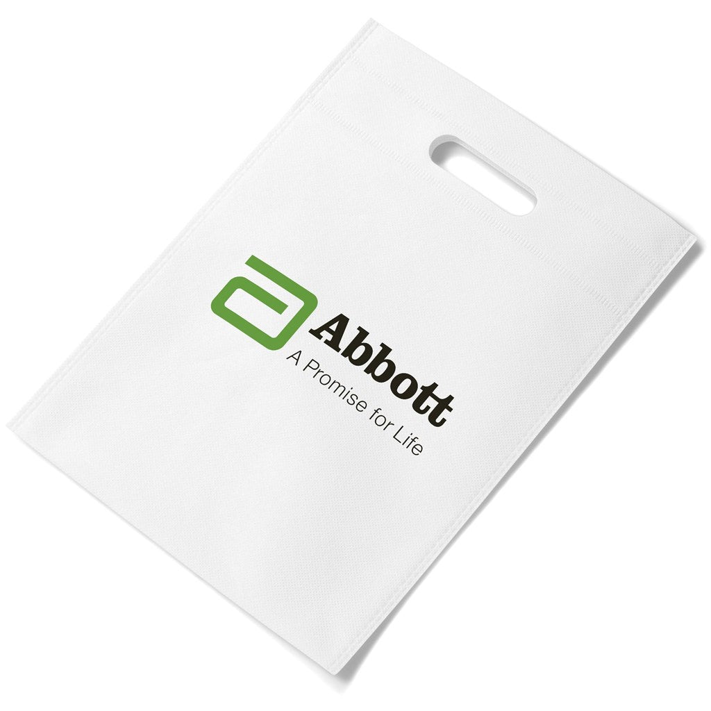 Bounce Non-Woven Gift Bag - SOLID WHITE