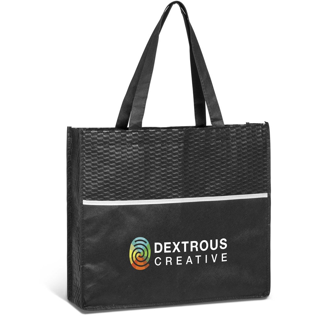 Brighton Non-Woven Shopper - BLACK