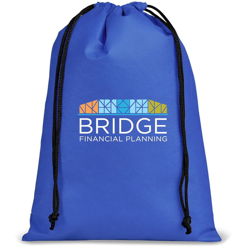 Quando Non-Woven Drawstring Pouch - BLUE