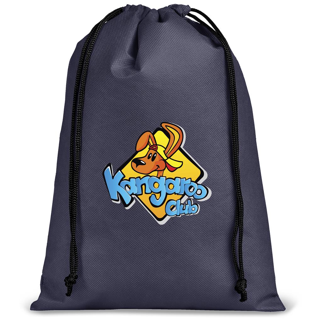 Quando Non-Woven Drawstring Pouch - NAVY