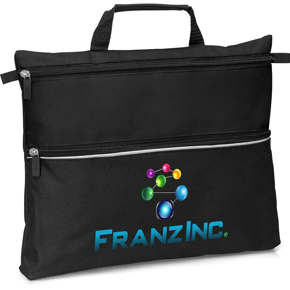 Graffiti Document Bag - BLACK