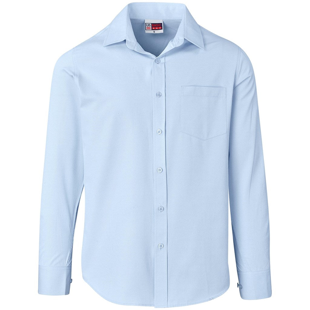 Mens Long Sleeve Carolina Shirt - SKY BLUE