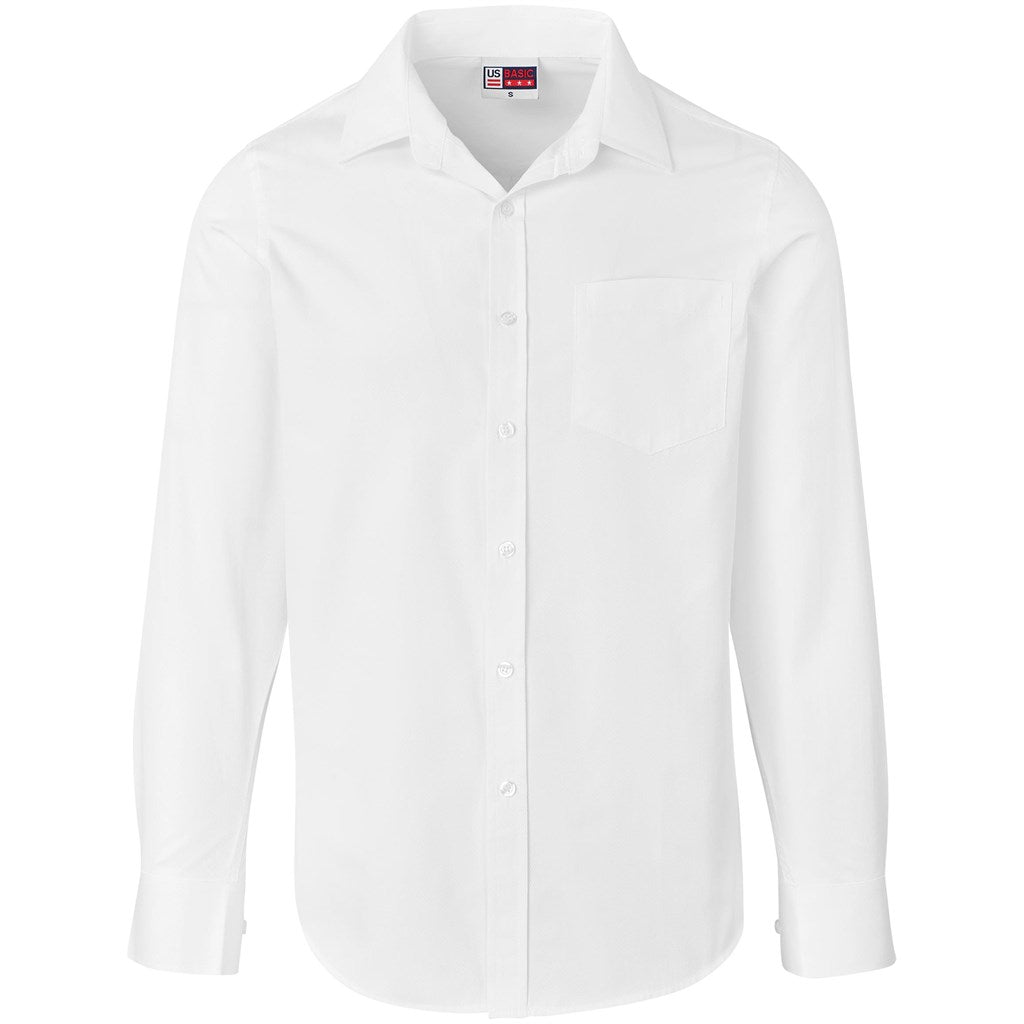 Mens Long Sleeve Carolina Shirt - WHITE