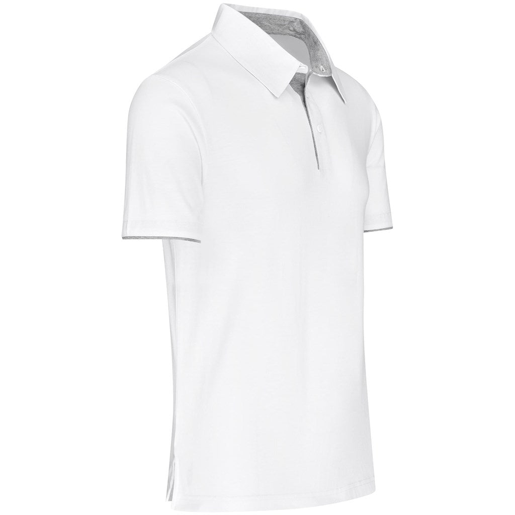 Mens Delta Golf Shirt - White