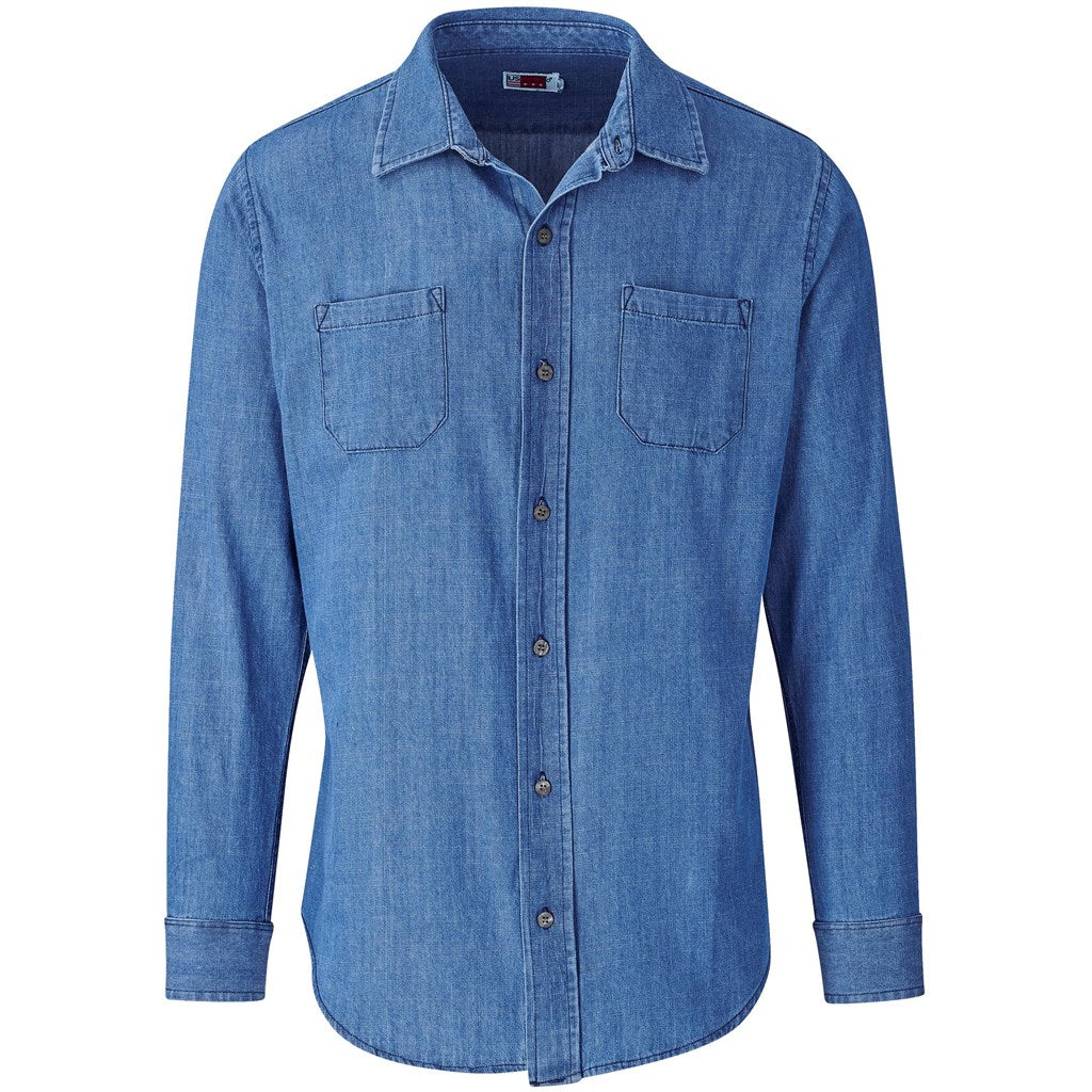 Mens Long Sleeve Eastwood Shirt - BLUE
