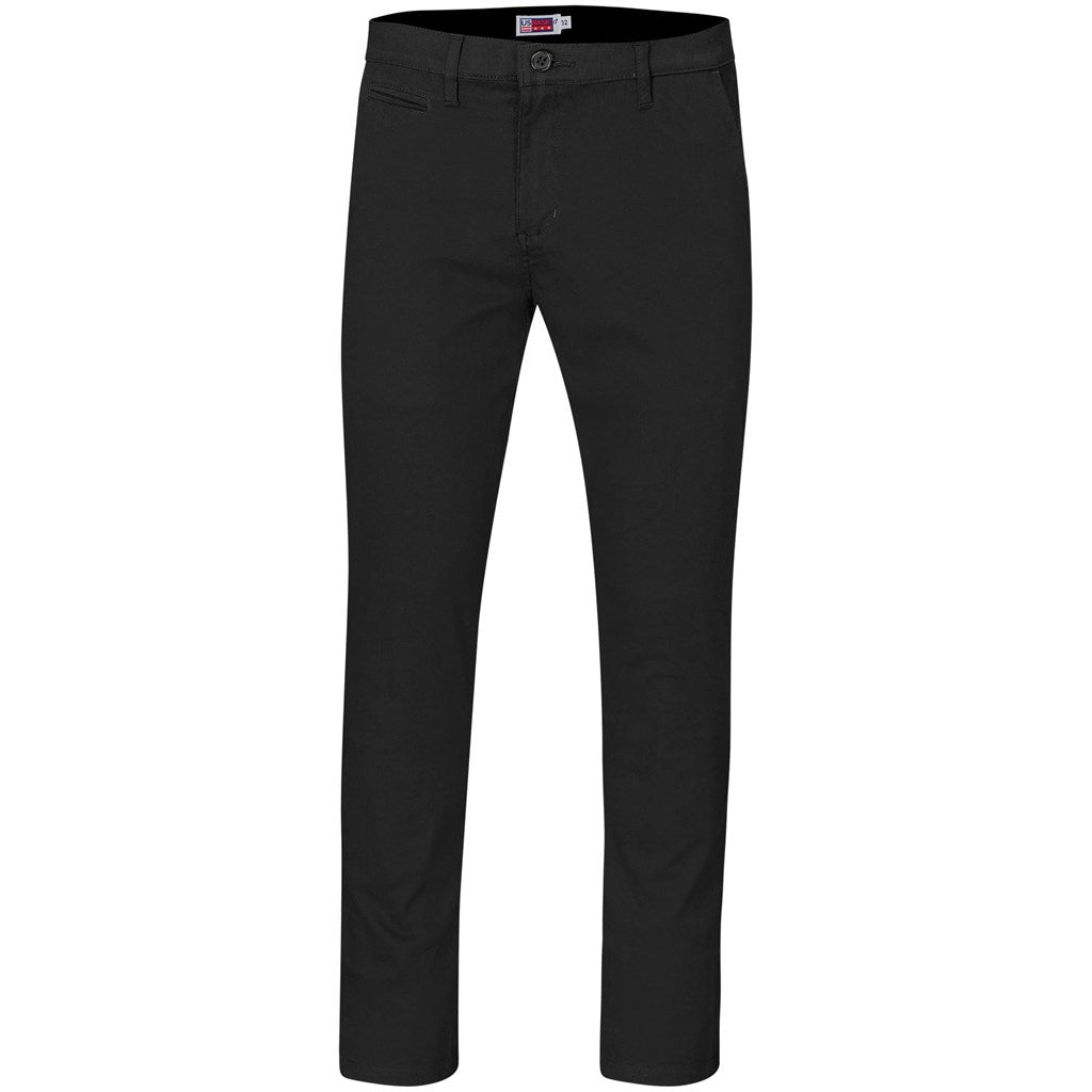 Mens Superb Stretch Chino Pants - BLACK