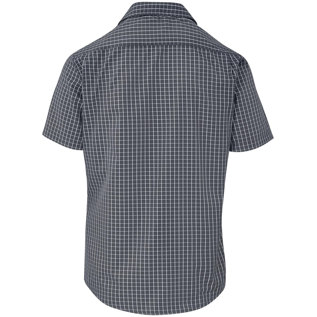 Mens Short Sleeve Aston Shirt - Grey