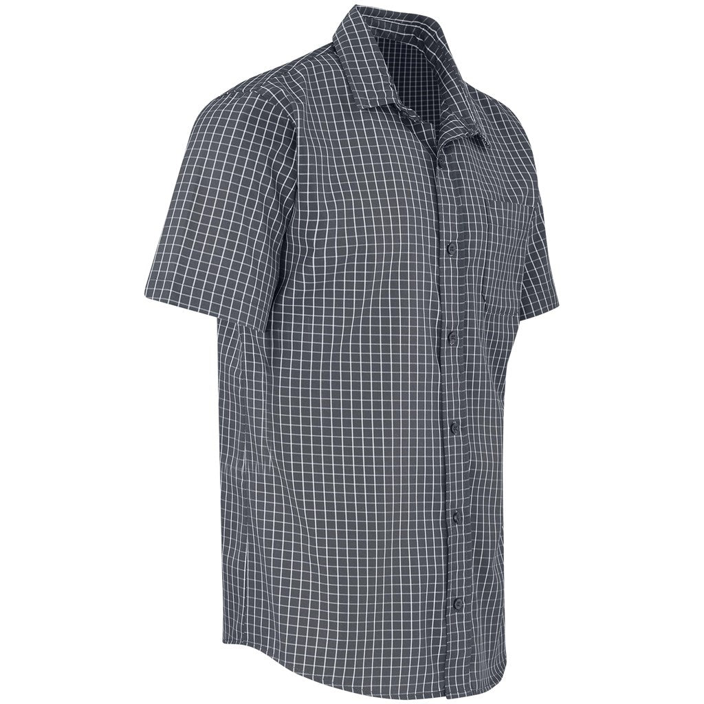 Mens Short Sleeve Aston Shirt - Grey
