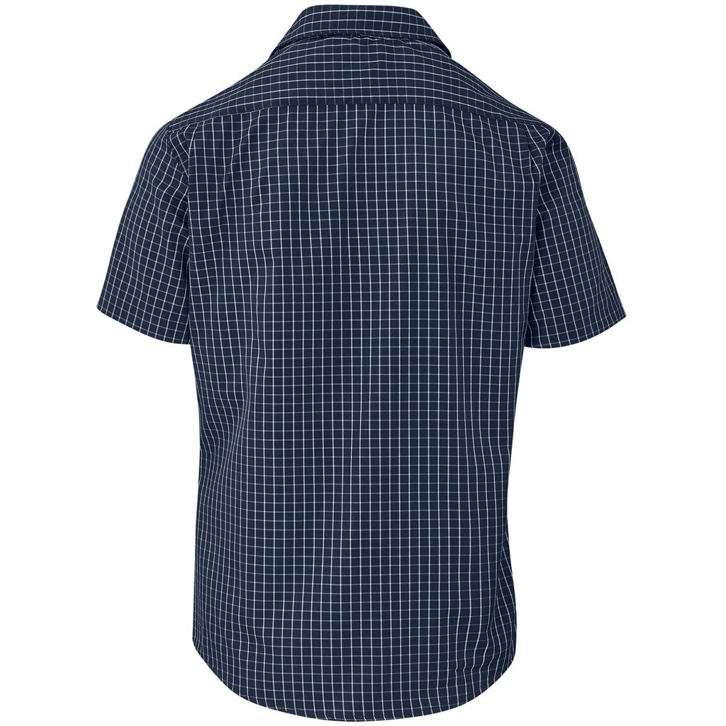 Mens Short Sleeve Aston Shirt - Navy