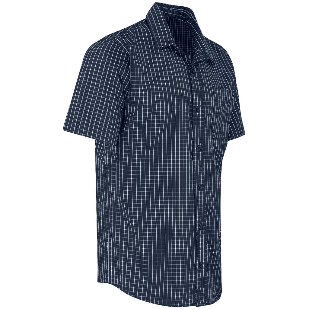 Mens Short Sleeve Aston Shirt - Navy