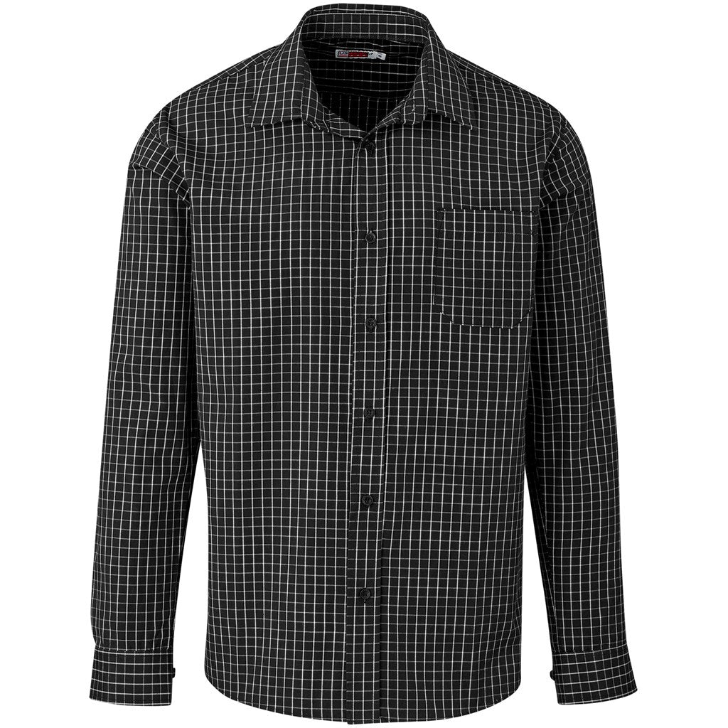 Men Long Sleeve Aston Shirt - BLACK