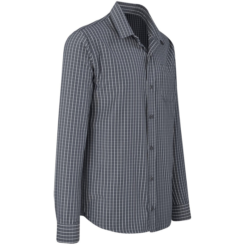 Men Long Sleeve Aston Shirt - Grey