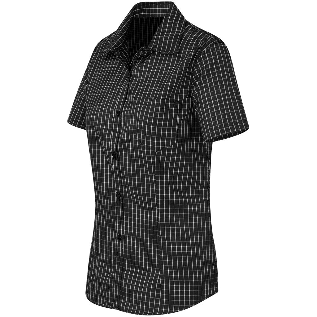Ladies Short Sleeve Aston Shirt - Black