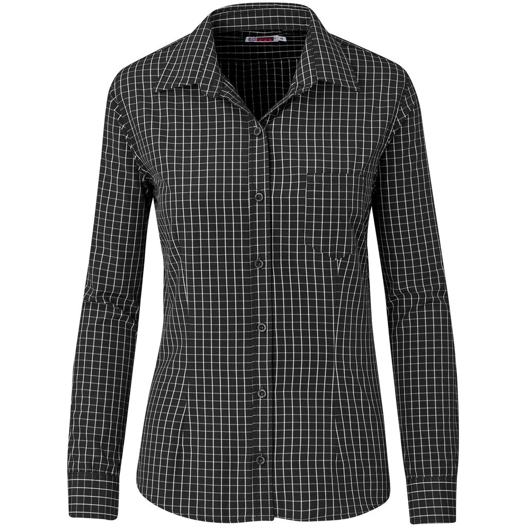 Ladies Long Sleeve Aston Shirt - BLACK