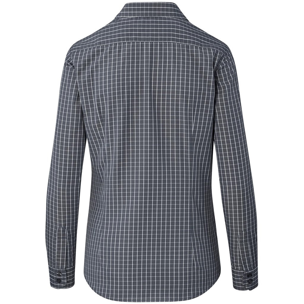 Ladies Long Sleeve Aston Shirt - Grey