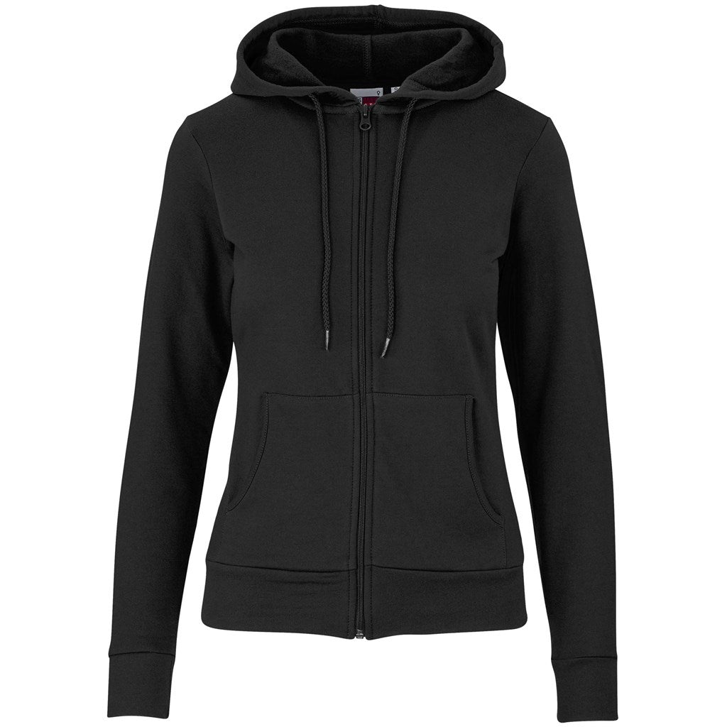 Ladies Bravo Hooded Sweater - BLACK