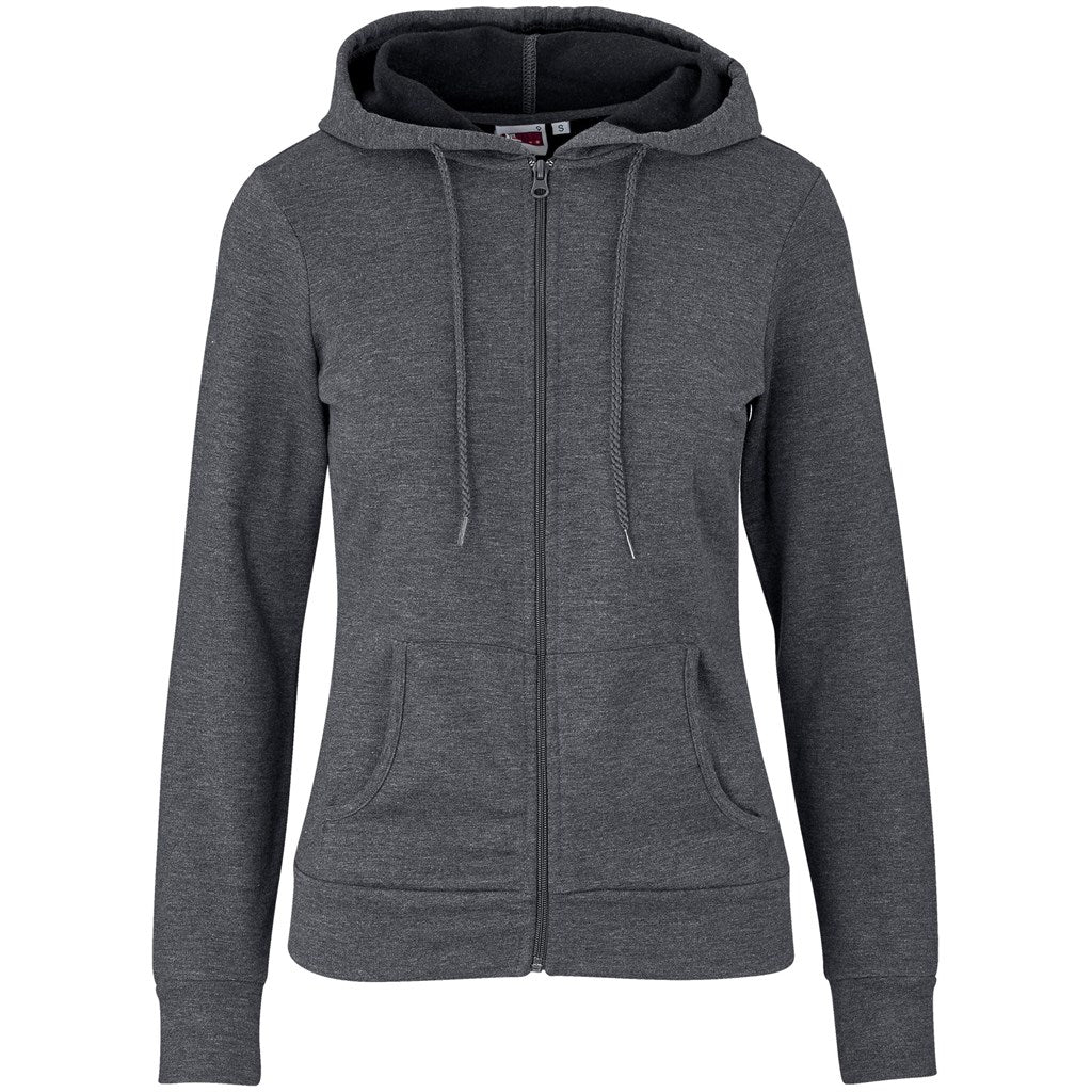 Ladies Bravo Hooded Sweater - CHARCOAL