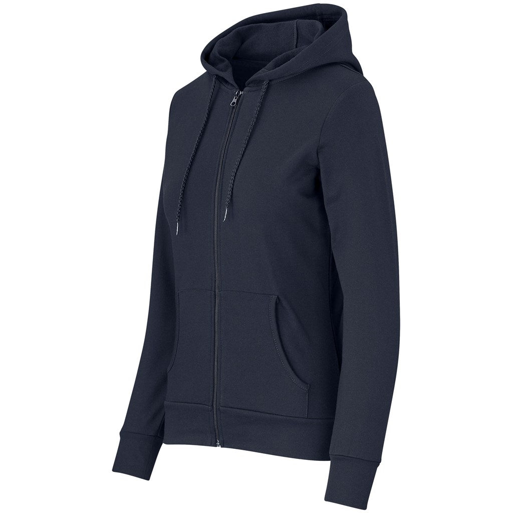 Ladies Bravo Hooded Sweater - Navy
