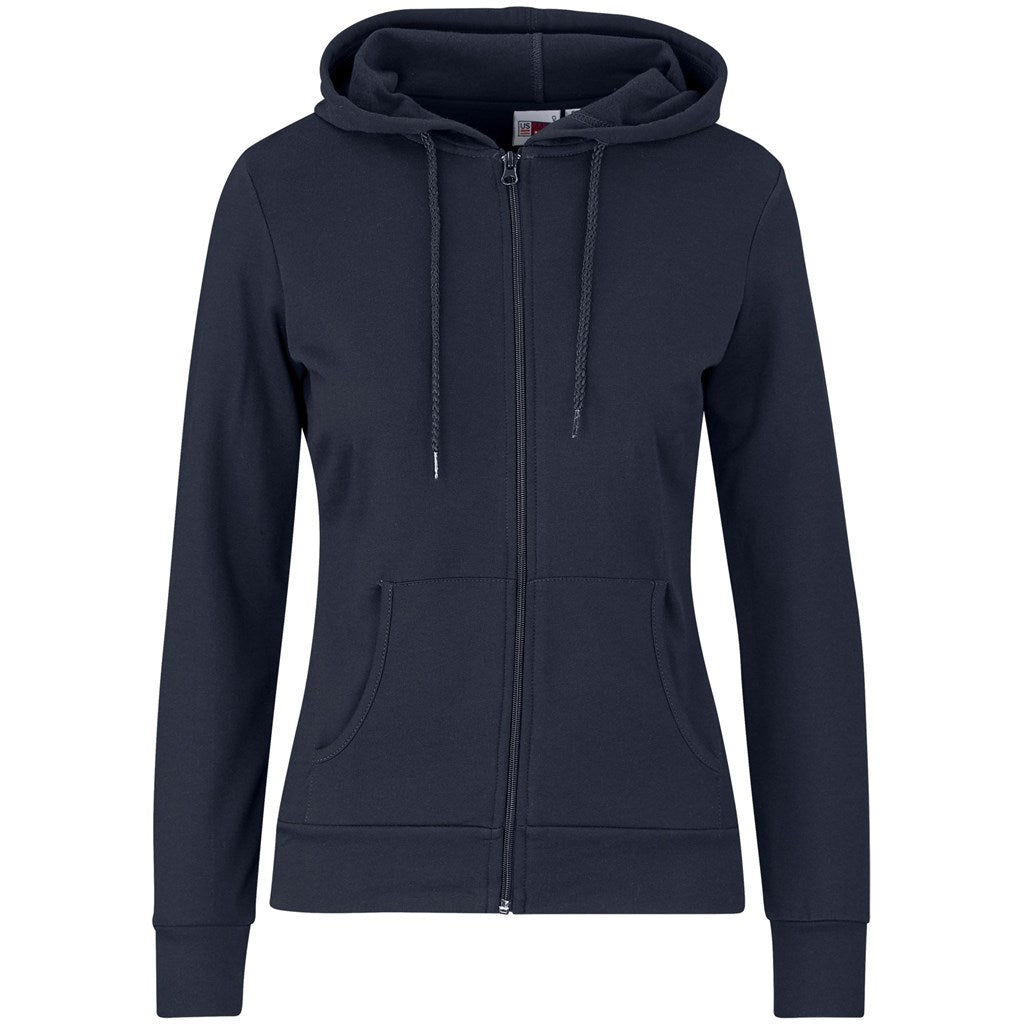 Ladies Bravo Hooded Sweater - NAVY