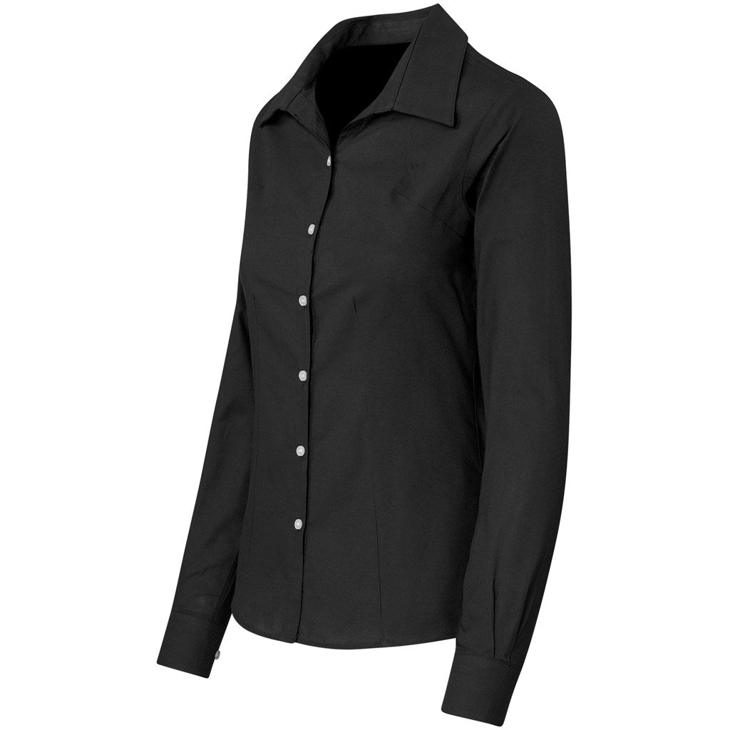 Ladies Long Sleeve Aspen Shirt - Black