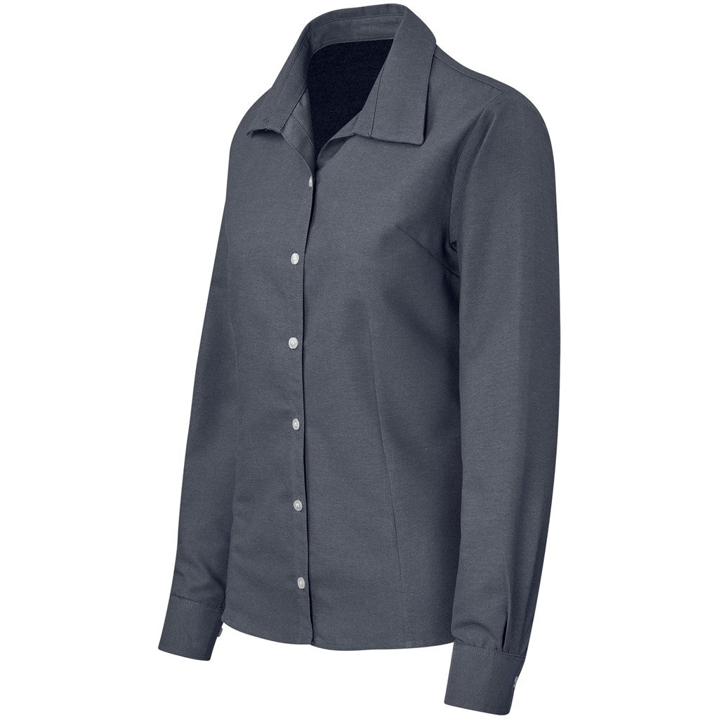 Ladies Long Sleeve Aspen Shirt - Grey