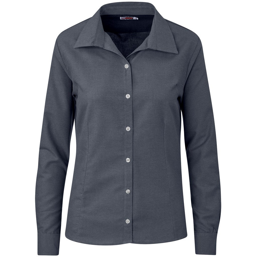Ladies Long Sleeve Aspen Shirt - GREY