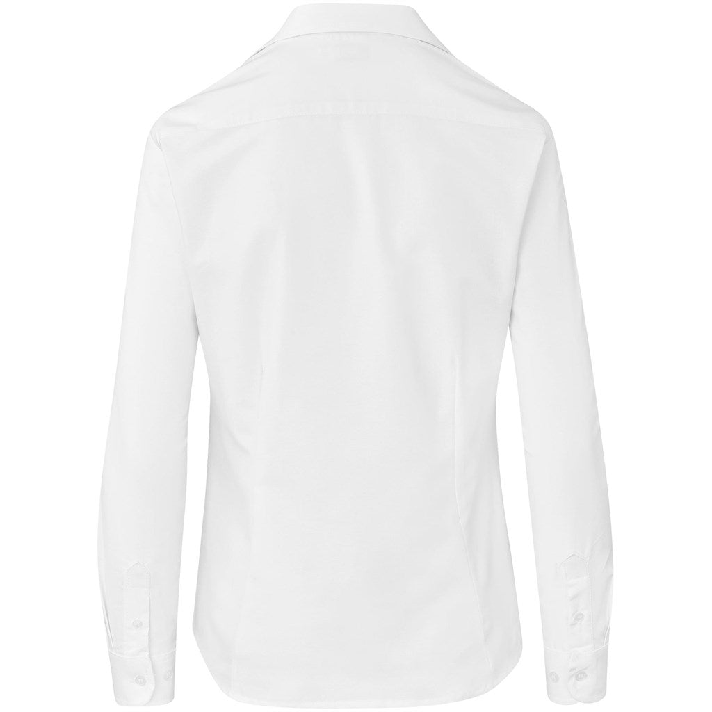 Ladies Long Sleeve Aspen Shirt - White
