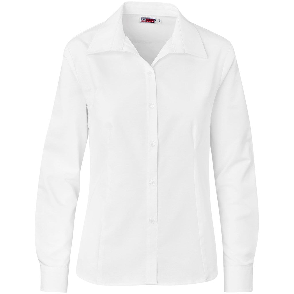 Ladies Long Sleeve Aspen Shirt - WHITE