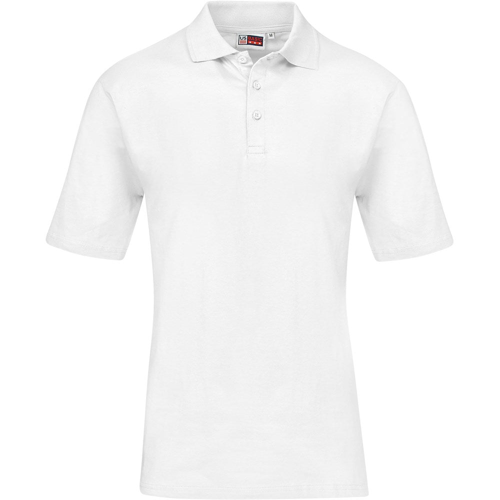 Mens Cardinal Golf Shirt - WHITE