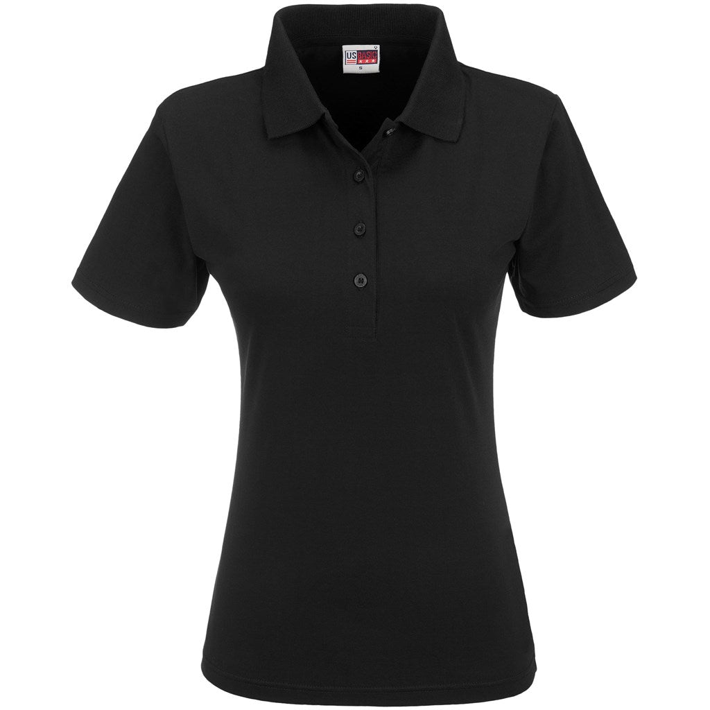 Ladies Cardinal Golf Shirt - BLACK