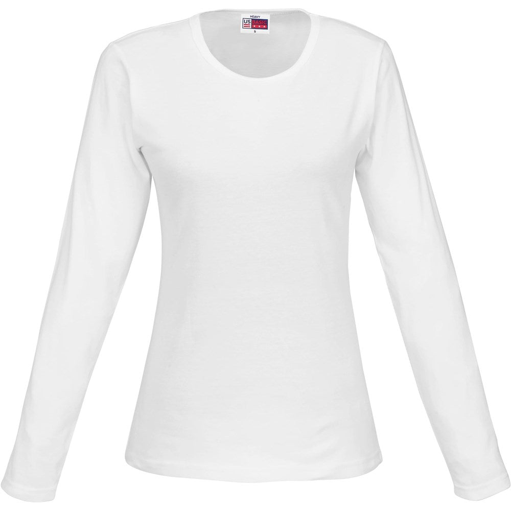 Ladies Long Sleeve Portland T-Shirt - WHITE