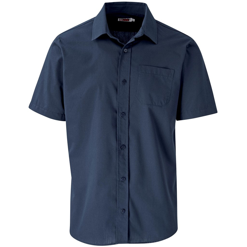 Mens Short Sleeve Kensington Shirt - NAVY