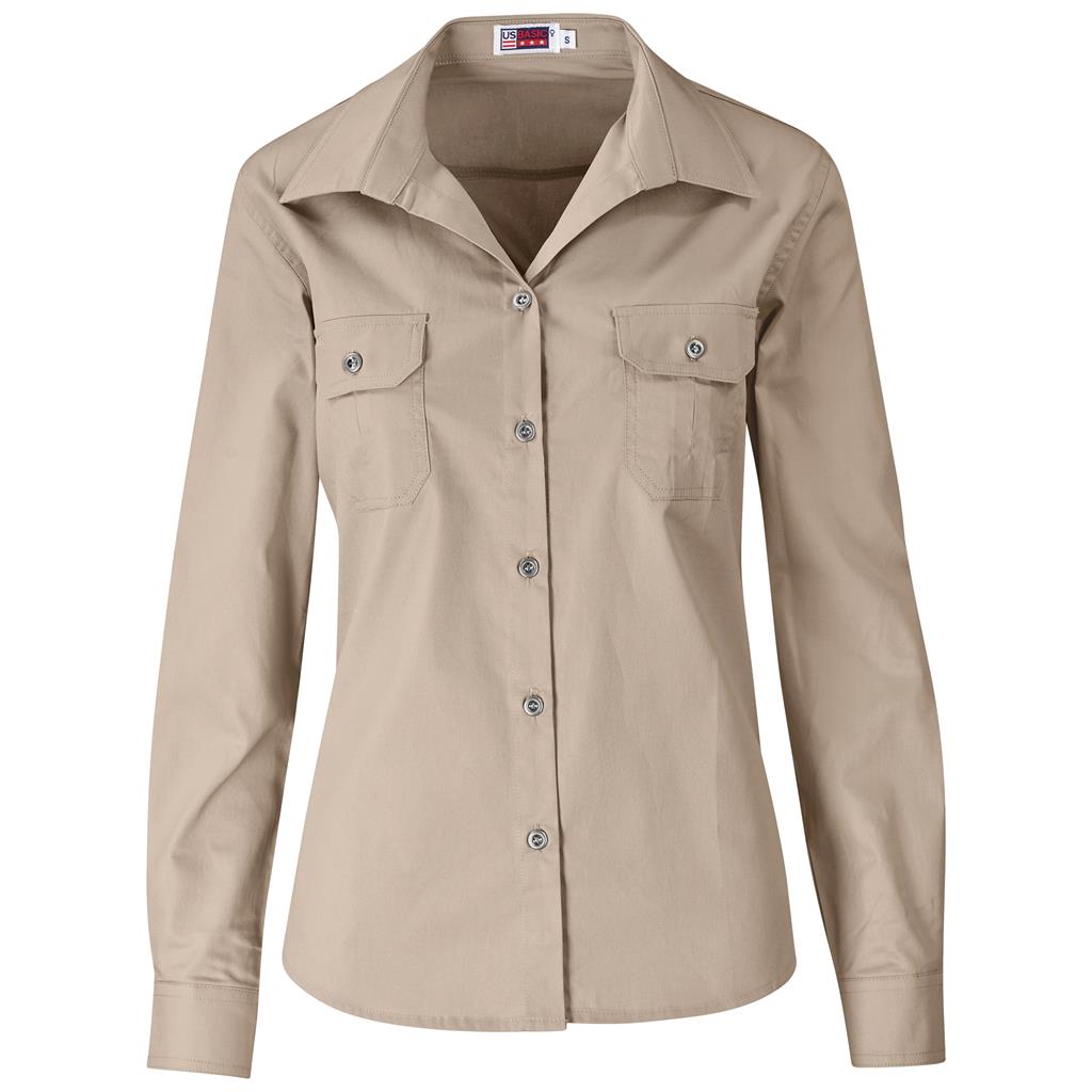 Ladies Long Sleeve Wildstone Shirt - STONE