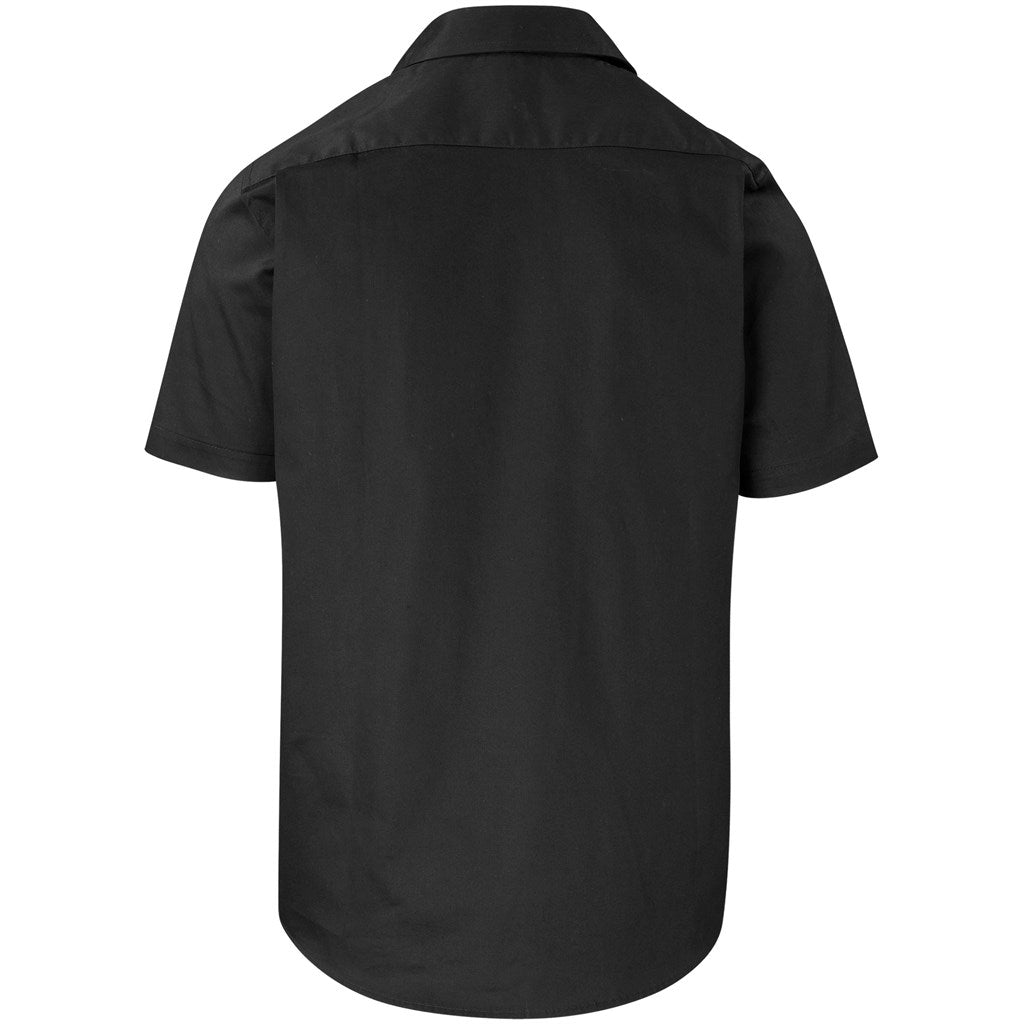 Mens Short Sleeve Milano Shirt - Black