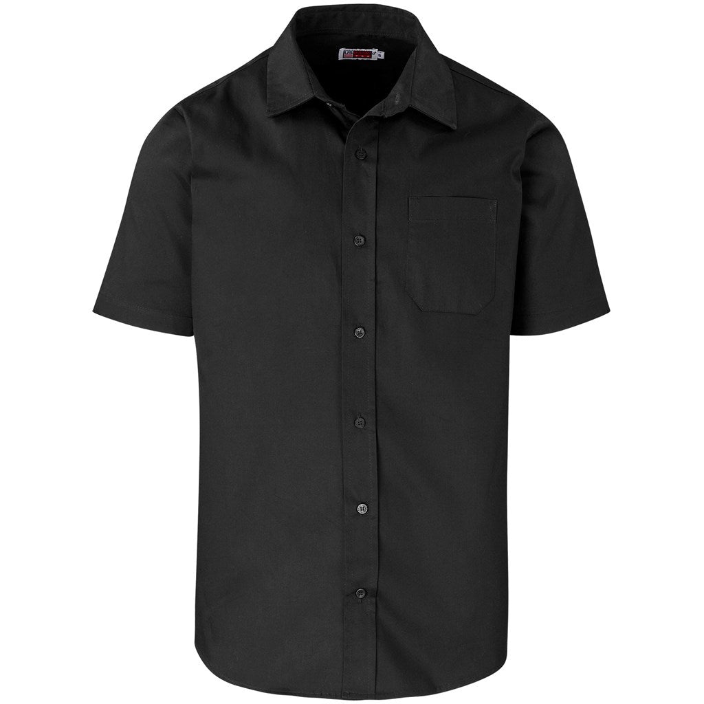 Mens Short Sleeve Milano Shirt - BLACK