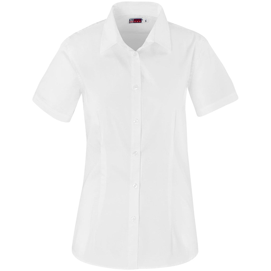 Ladies Short Sleeve Milano Shirt - WHITE