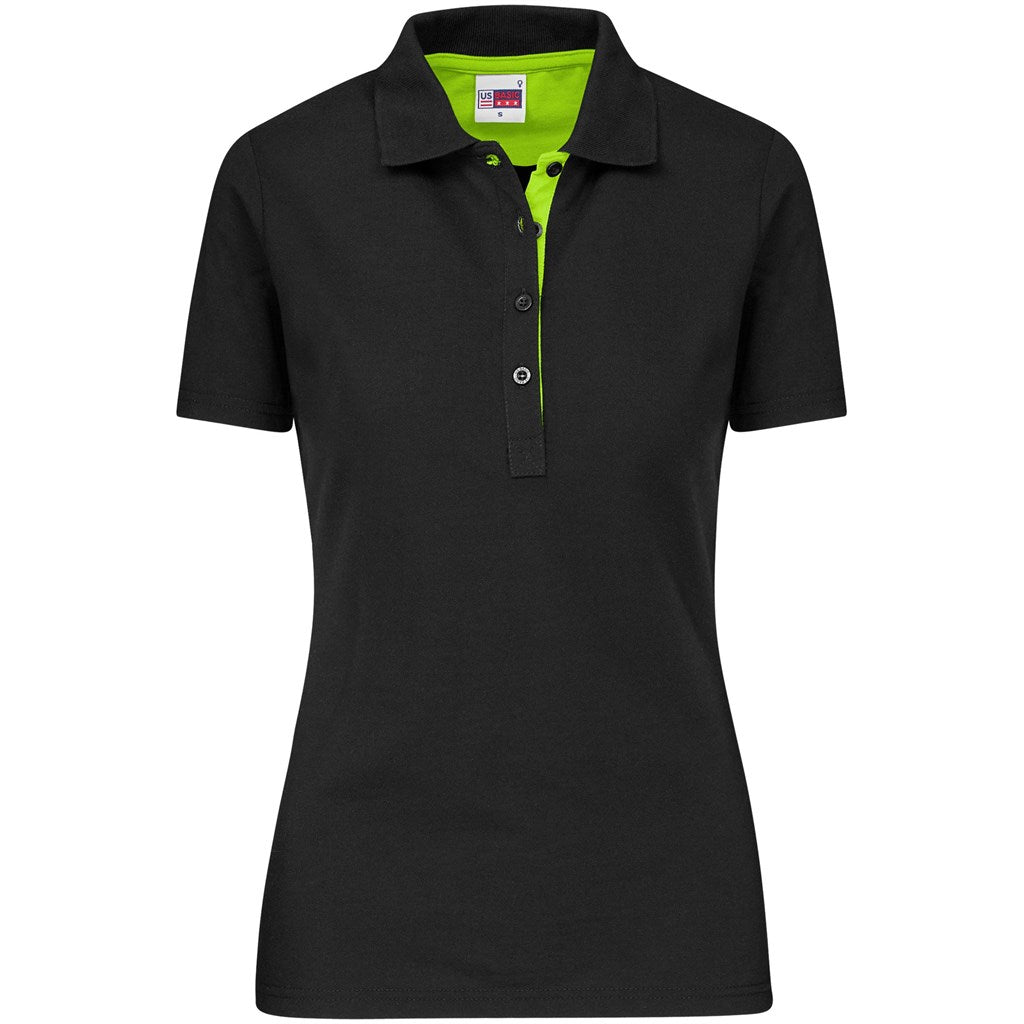 Ladies Solo Golf Shirt - LIME