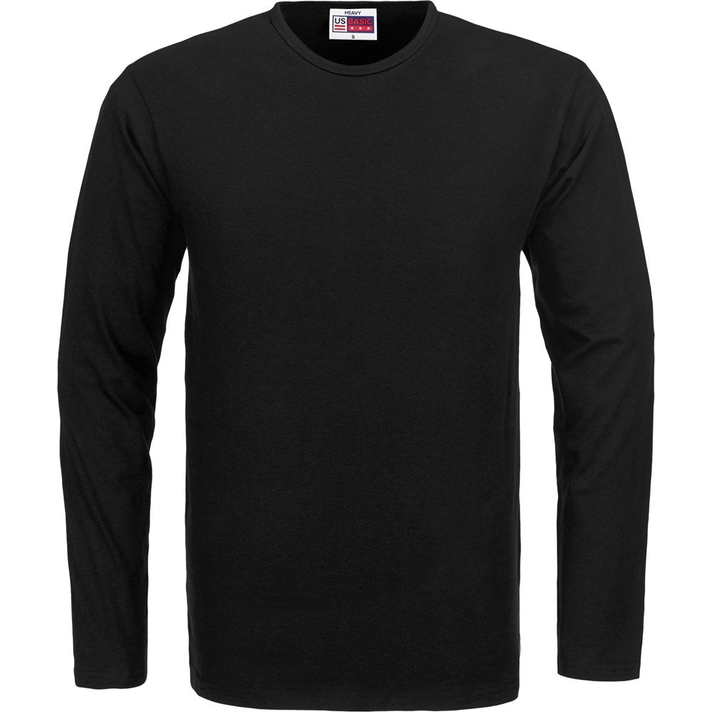 Mens Long Sleeve Portland T-Shirt - BLACK