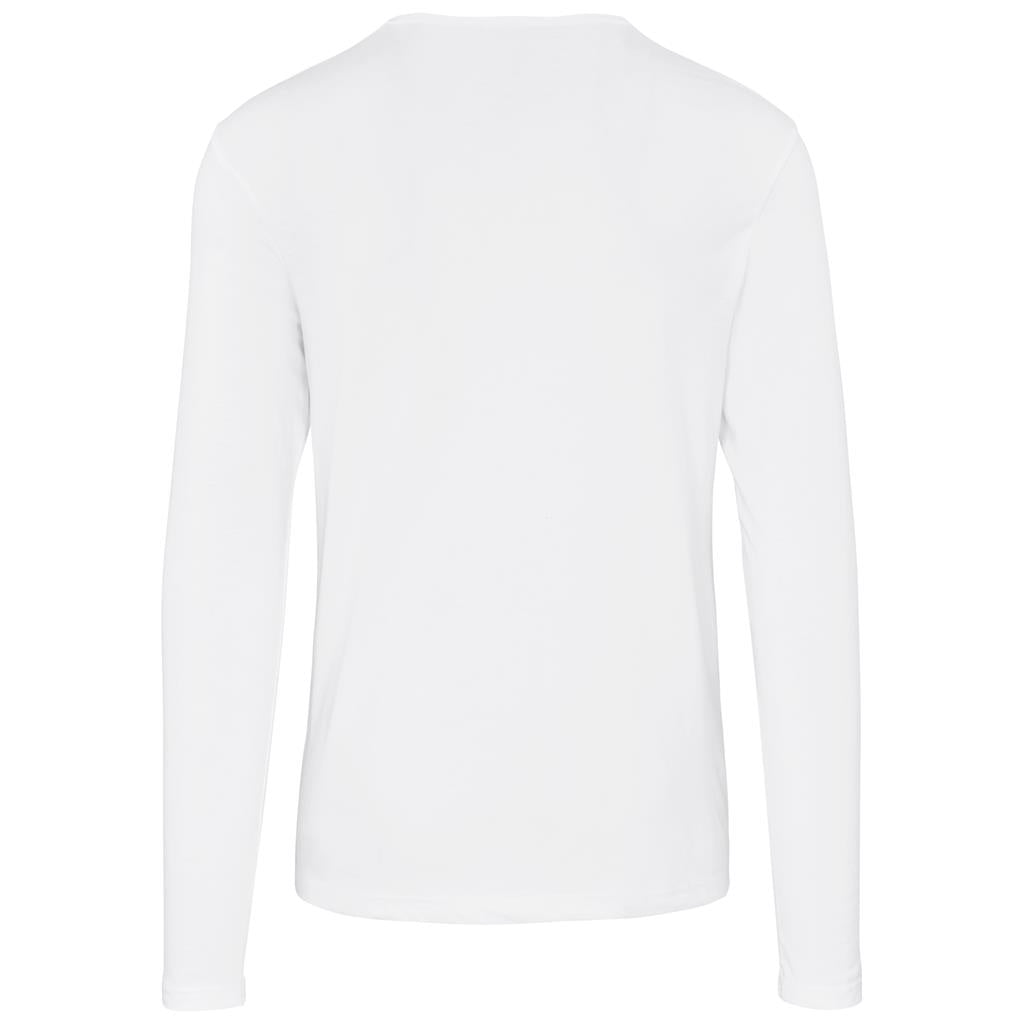 Mens Long Sleeve Portland T-Shirt - White