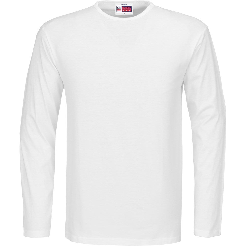 Mens Long Sleeve Portland T-Shirt - WHITE