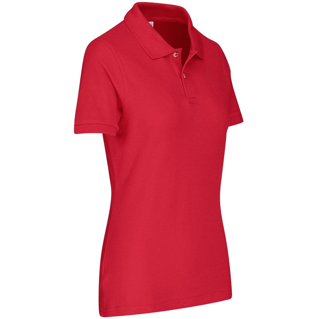 Ladies Boston Golf Shirt - Red