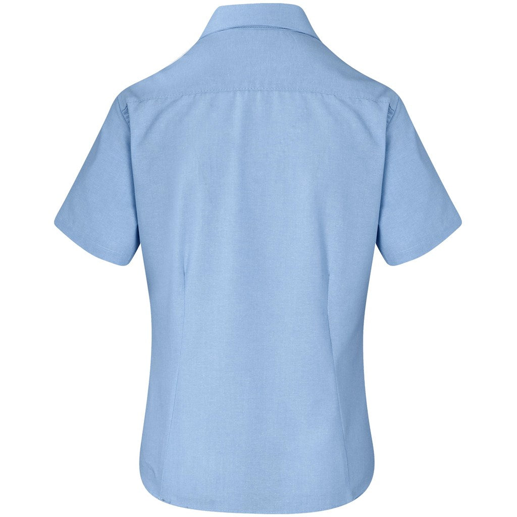 Ladies Short Sleeve Aspen Shirt - Blue