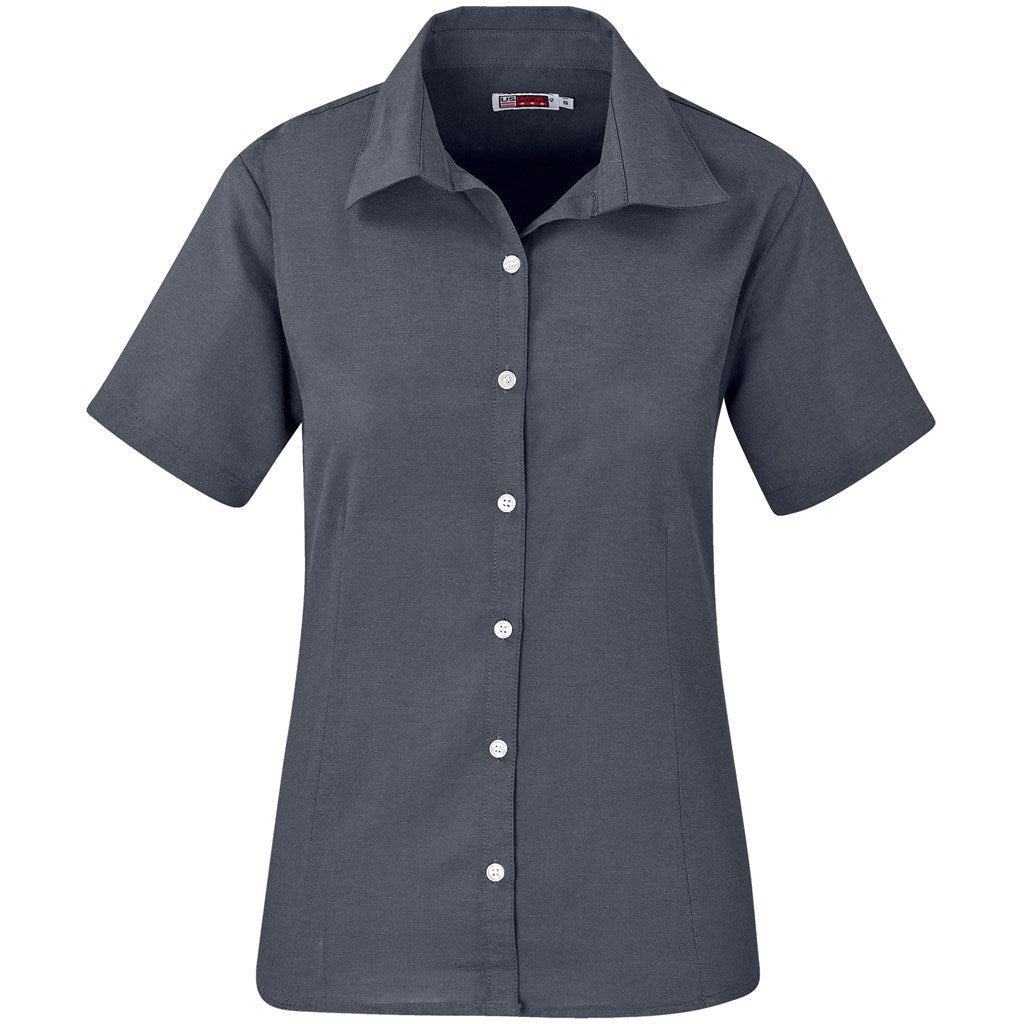 Ladies Short Sleeve Aspen Shirt - GREY