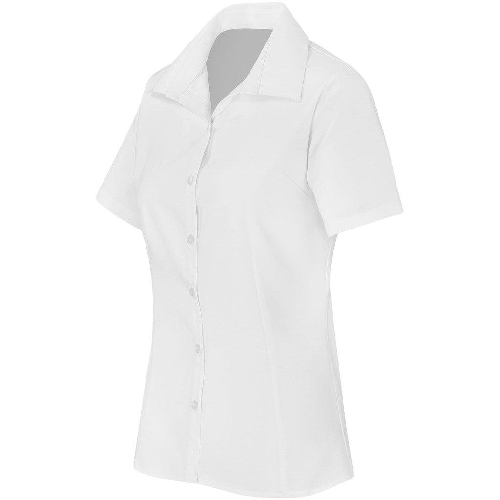 Ladies Short Sleeve Aspen Shirt - White