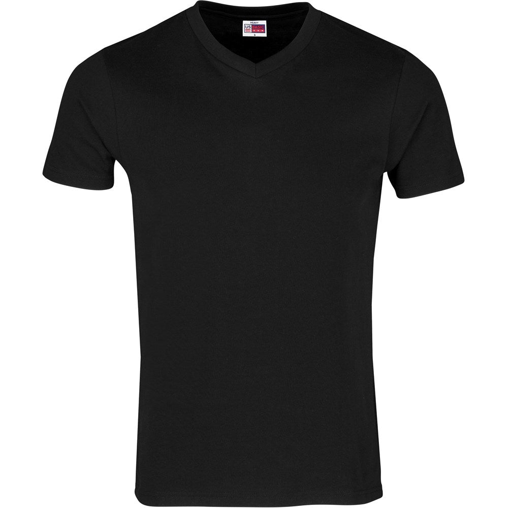 Mens Super Club 165 V-Neck T-Shirt - BLACK