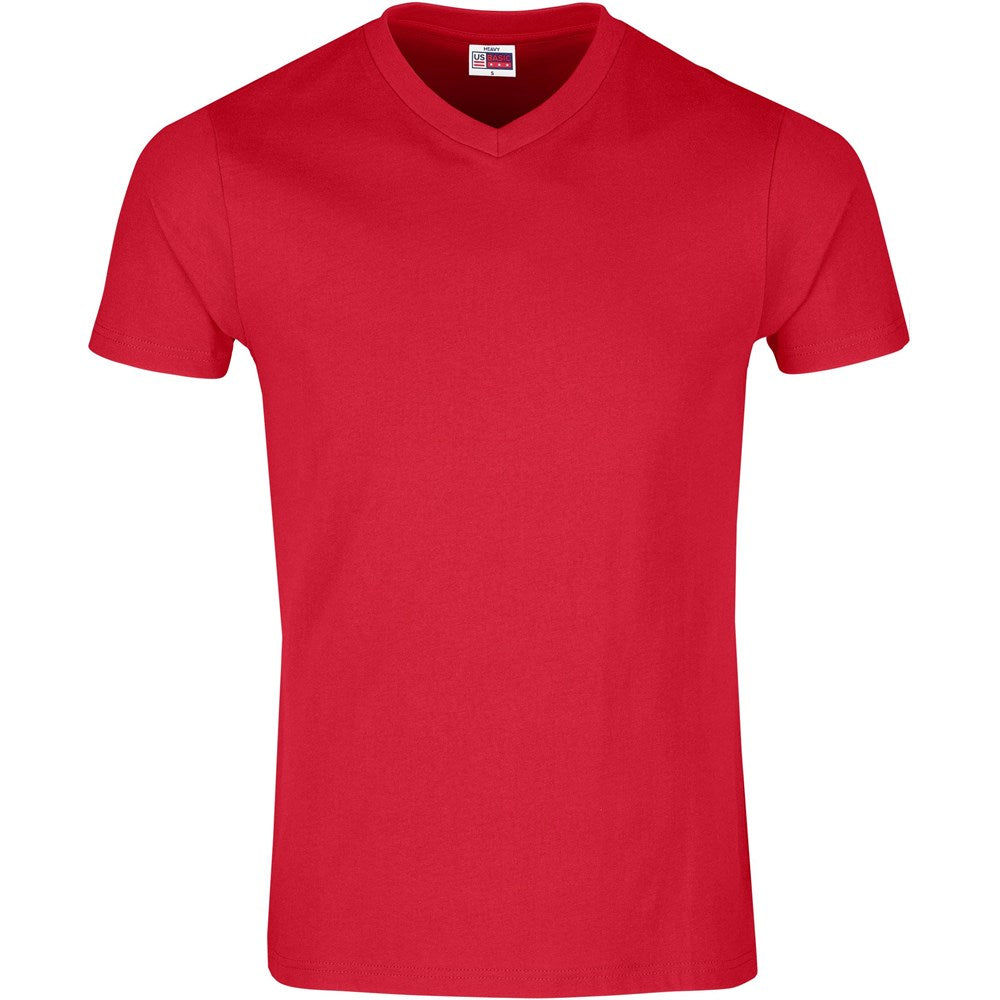 Mens Super Club 165 V-Neck T-Shirt - RED
