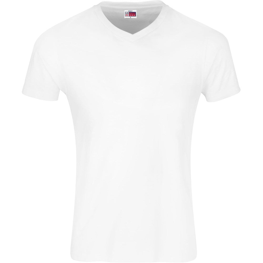 Mens Super Club 165 V-Neck T-Shirt - WHITE