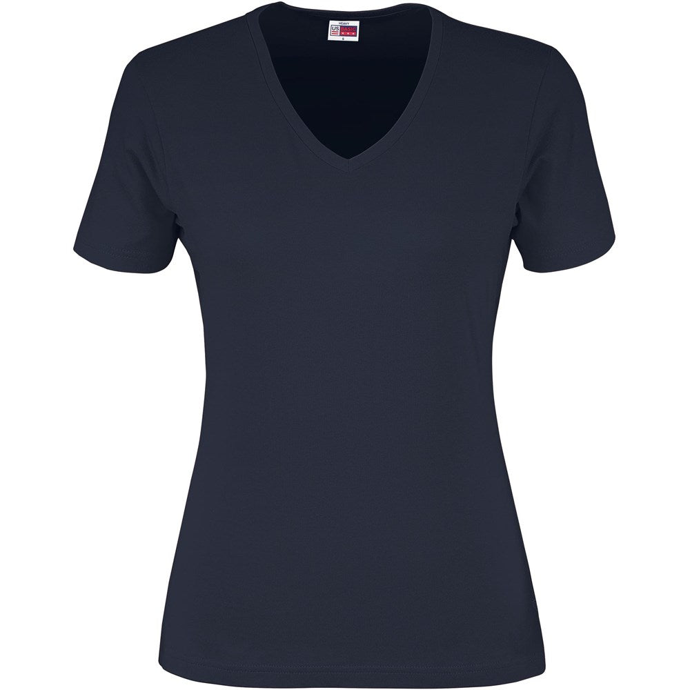 Ladies Super Club 165 V-Neck T-Shirt - NAVY