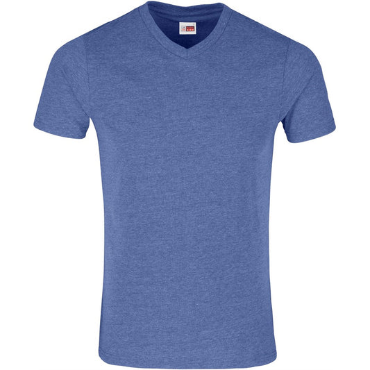 Mens Michigan Melange V-Neck T-Shirt - Blue