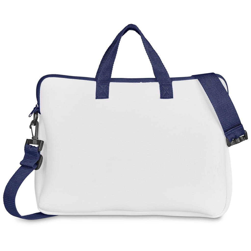 Hoppla Nimbus Neoprene Laptop Sleeve with Handles & Shoulder Strap – 15 -16 inch - NAVY